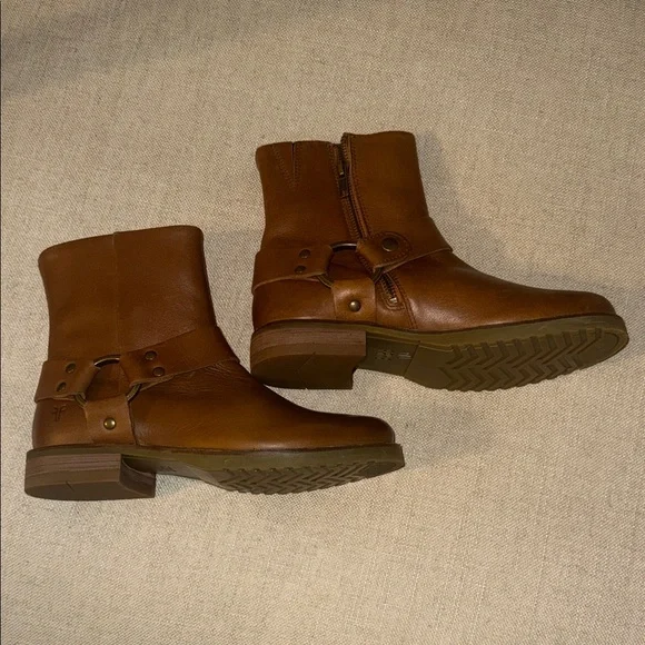 Frye Brown Leather Ankle Boots - Picture 3 of 8
